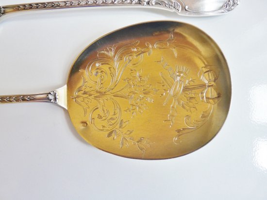 260	SILVER GILT　スターリングシルバー　アイスサーバー　ミナーブ・ナポレオン III