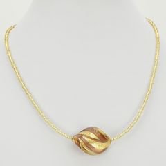 ベネチアングラス(ムラーノガラス)　ネックレス　ロイヤル　スパイラル　ネックレス