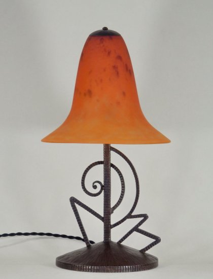 231	カリオン＆シュナイダー　アールデコランプ　ベルギー　ミューラー期　1925年