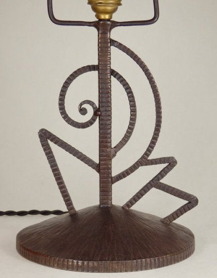 231	カリオン＆シュナイダー　アールデコランプ　ベルギー　ミューラー期　1925年