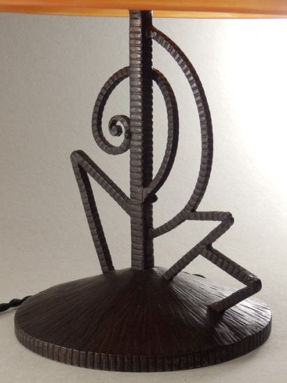 231	カリオン＆シュナイダー　アールデコランプ　ベルギー　ミューラー期　1925年