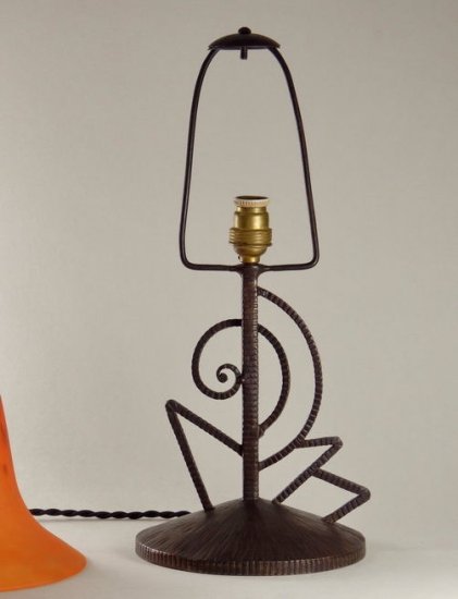 231	カリオン＆シュナイダー　アールデコランプ　ベルギー　ミューラー期　1925年