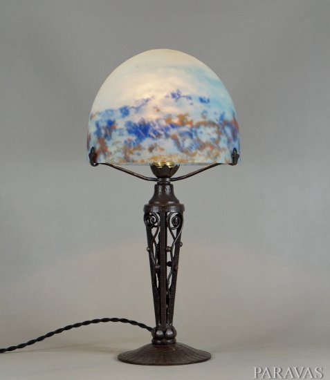 エティエ・ヴァンソン＆ドーム・ローライン　フランスアールデコランプ