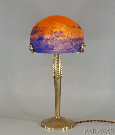 81	エティエ・ヴァンソン＆ミューラー　フランスアールデコランプ　1925年頃