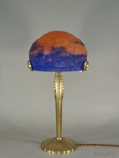 81	エティエ・ヴァンソン＆ミューラー　フランスアールデコランプ　1925年頃