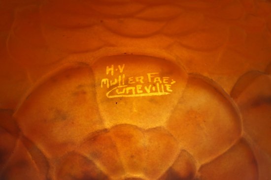 81	エティエ・ヴァンソン＆ミューラー　フランスアールデコランプ　1925年頃