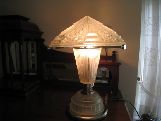 82	ミューラー兄弟　アールデコ　テーブルランプ　1925-1930