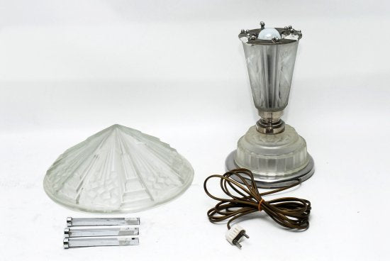 82	ミューラー兄弟　アールデコ　テーブルランプ　1925-1930