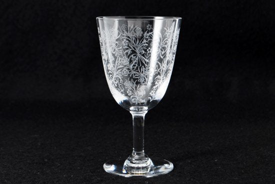 451 オールド・バカラ Baccarat ・蝶とタンポポ　グラス