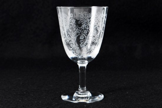 451 オールド・バカラ Baccarat ・蝶とタンポポ　グラス