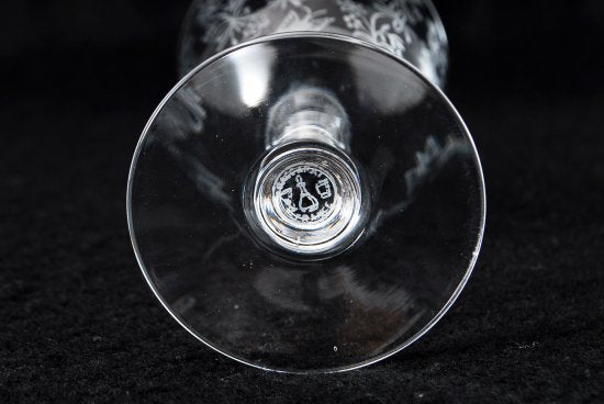 451 オールド・バカラ Baccarat ・蝶とタンポポ　グラス