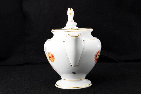 265 マイセン Meissen スワンハンドル ５つ花　ティーポット
