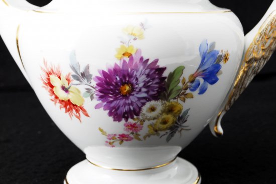 265 マイセン Meissen スワンハンドル ５つ花　ティーポット