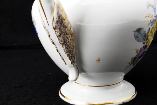 265 マイセン Meissen スワンハンドル ５つ花　ティーポット