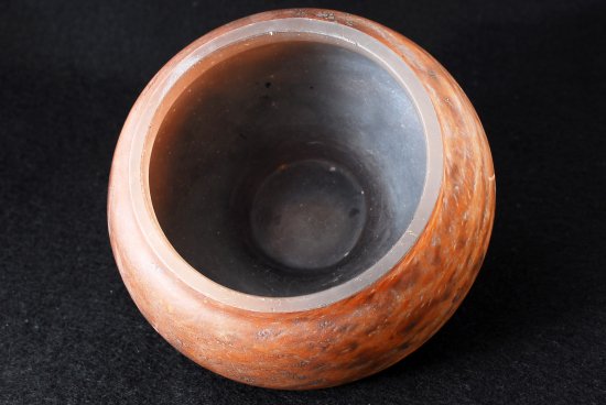 144 ドーム兄弟 ナンシー 花瓶 ヴィトリフィカシオン彩花器 DAUM NANCY  検 ガレ ミューラー兄弟