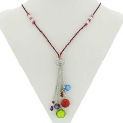 ベネチアングラス(ムラーノガラス)　ネックレス　テソルジェンテ　ムラノガラス　　ネックレス