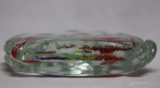 612	ムラノガラス　アクアリウム　アートガラスブロックペーパーウェイト