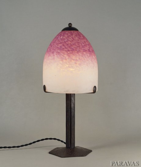 238	シュナイダー＆ピゲ　フランス風アールデコランプ　ミューラー期　1930年