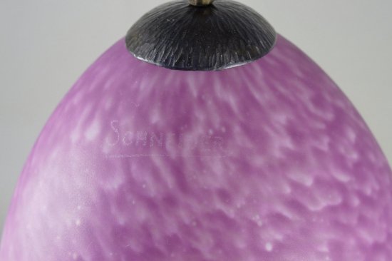 238	シュナイダー＆ピゲ　フランス風アールデコランプ　ミューラー期　1930年