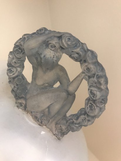 301	ルネラリック　Rene Lalique　オパールのようなロンサールガラス花瓶