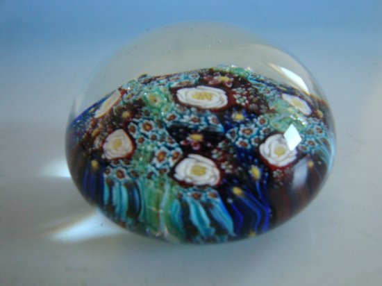 627	ムラノ　ムリネン　ガラスペーパーウェイト