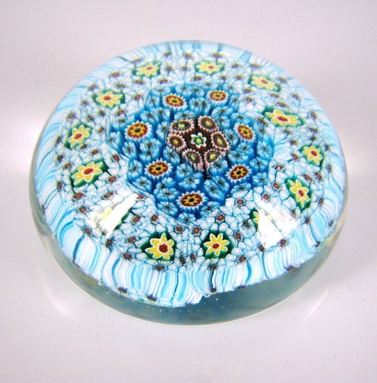 629	ムラノ　ミレフィオーリ　ヴェネチアンガラスペーパーウェイト