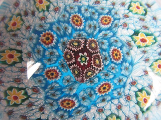 629	ムラノ　ミレフィオーリ　ヴェネチアンガラスペーパーウェイト