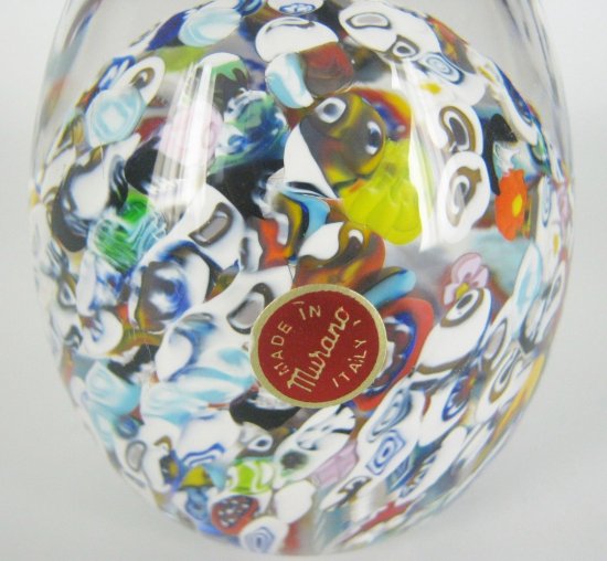 630	ムラノ　ハンドメイドミレフィオーリ　ヴェネチアンガラスペーパーウェイト