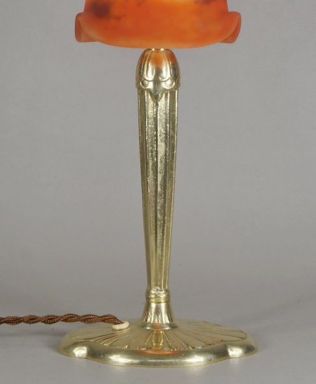 86	ミューラー兄弟　ブロンズアールデコランプ　1925年