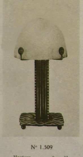 88	ミューラー兄弟＆M.ヴァシュール　アールデコランプ　1930年