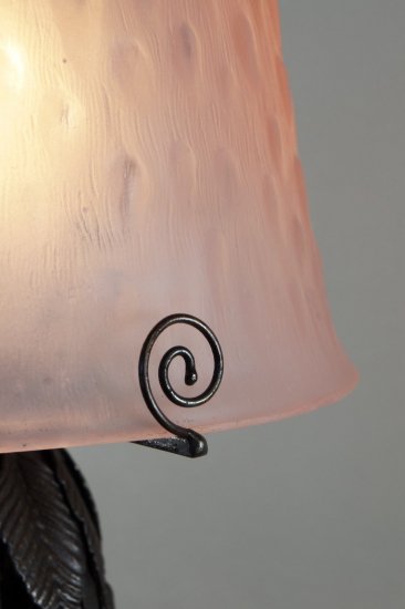 89	ミューラー兄弟　大きなアールヌーボー・アールデコランプ　1930年