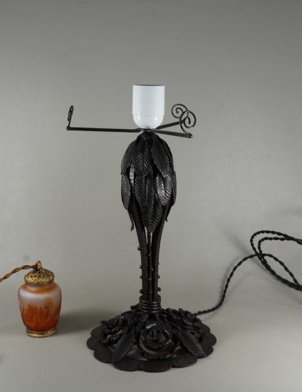 89	ミューラー兄弟　大きなアールヌーボー・アールデコランプ　1930年