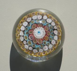 632	　ベネチアンガラス　ムラノガラス　ミルフィオリ　アートガラスペーパーウェイト　イタリアンスター