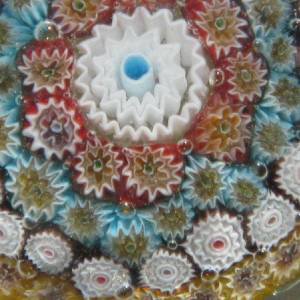 632	　ベネチアンガラス　ムラノガラス　ミルフィオリ　アートガラスペーパーウェイト　イタリアンスター