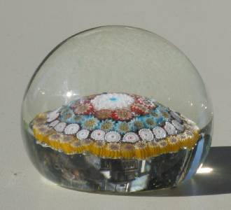 632	　ベネチアンガラス　ムラノガラス　ミルフィオリ　アートガラスペーパーウェイト　イタリアンスター