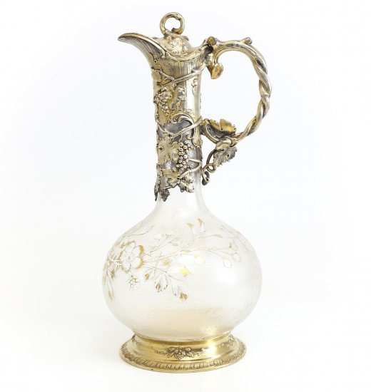 123	WMF　アートガラス水差し　1900年