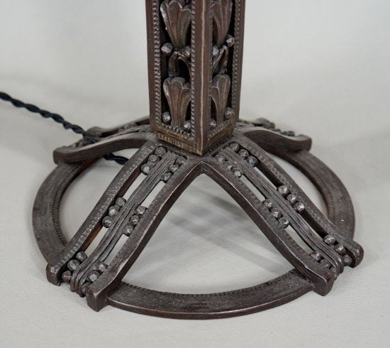 レイモンド・サビズ＆ドーム兄弟　フランス　アールデコランプ　1925年　ミューラー期