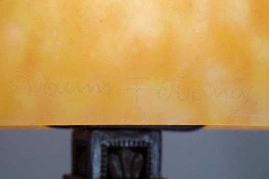 レイモンド・サビズ＆ドーム兄弟　フランス　アールデコランプ　1925年　ミューラー期