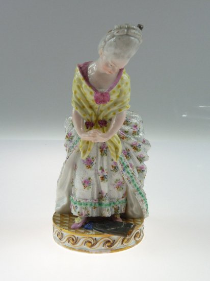 ２７４　マイセン　マルコリーニ　「壊れた鏡」1800年