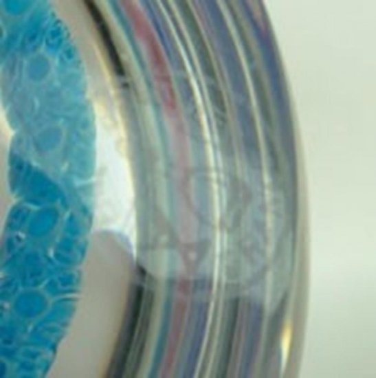 533	バカラ　カラフルなミルフィオーリ　クリスタルペーパーウェイト