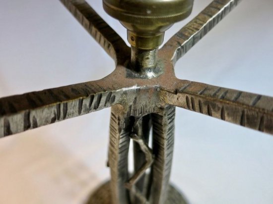 エドガー・ブラント＆ミューラー兄弟　アールデコテーブルランプ　1920年