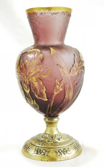 153	ドーム兄弟　アートガラス花瓶　20世紀