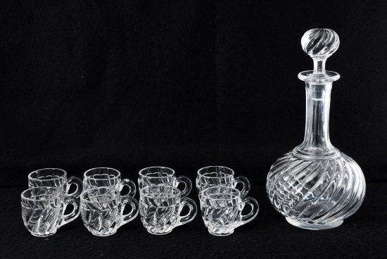 568 baccarat バカラ バンブー　デカンタ＆ミニグラス8個セット