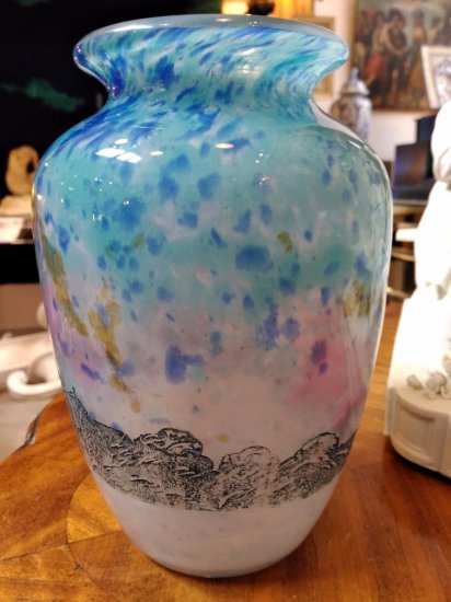 100	ミューラー兄弟　都市風景の花瓶