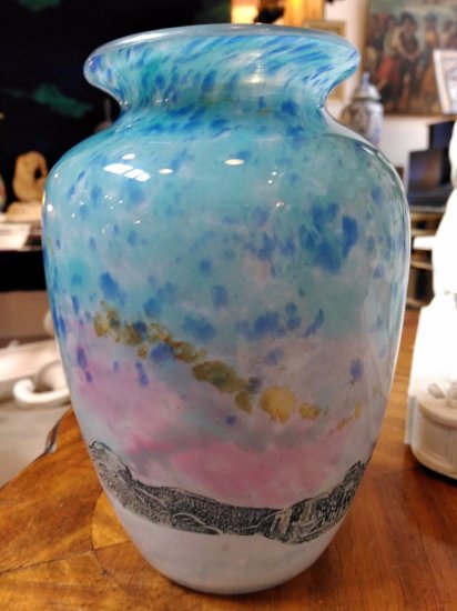 100	ミューラー兄弟　都市風景の花瓶