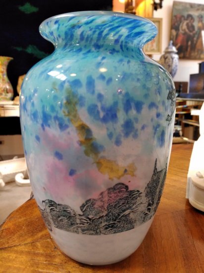 100	ミューラー兄弟　都市風景の花瓶