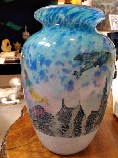 100	ミューラー兄弟　都市風景の花瓶