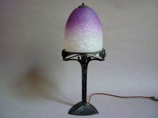 249	シュナイダー兄弟　アールデコ　フルニエ　ガラスランプ