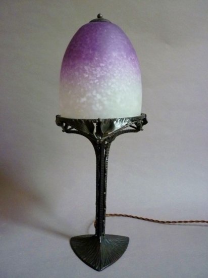 249	シュナイダー兄弟　アールデコ　フルニエ　ガラスランプ