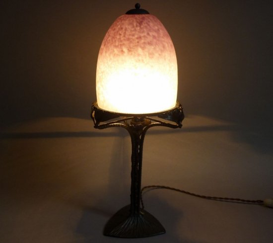 249	シュナイダー兄弟　アールデコ　フルニエ　ガラスランプ